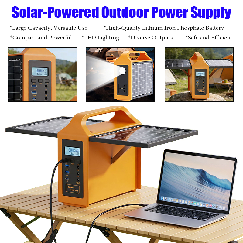 Outdoor Power Tower - 150W Portable Solar Power Station with