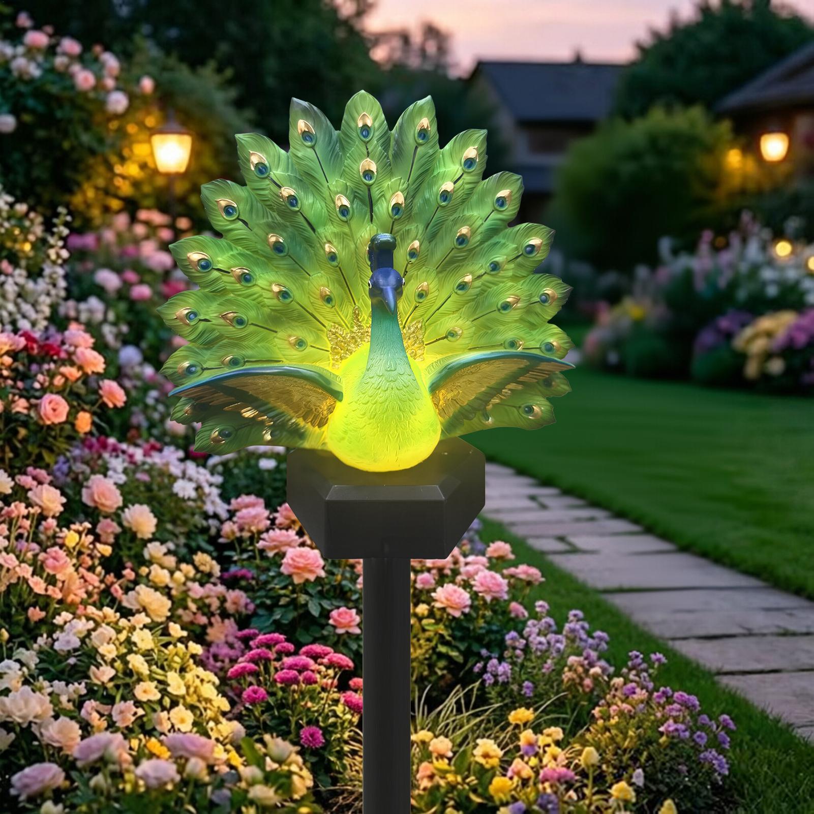 Outdoor Yard Power Stake - Solar Bird Yard Decorations Solar Powered