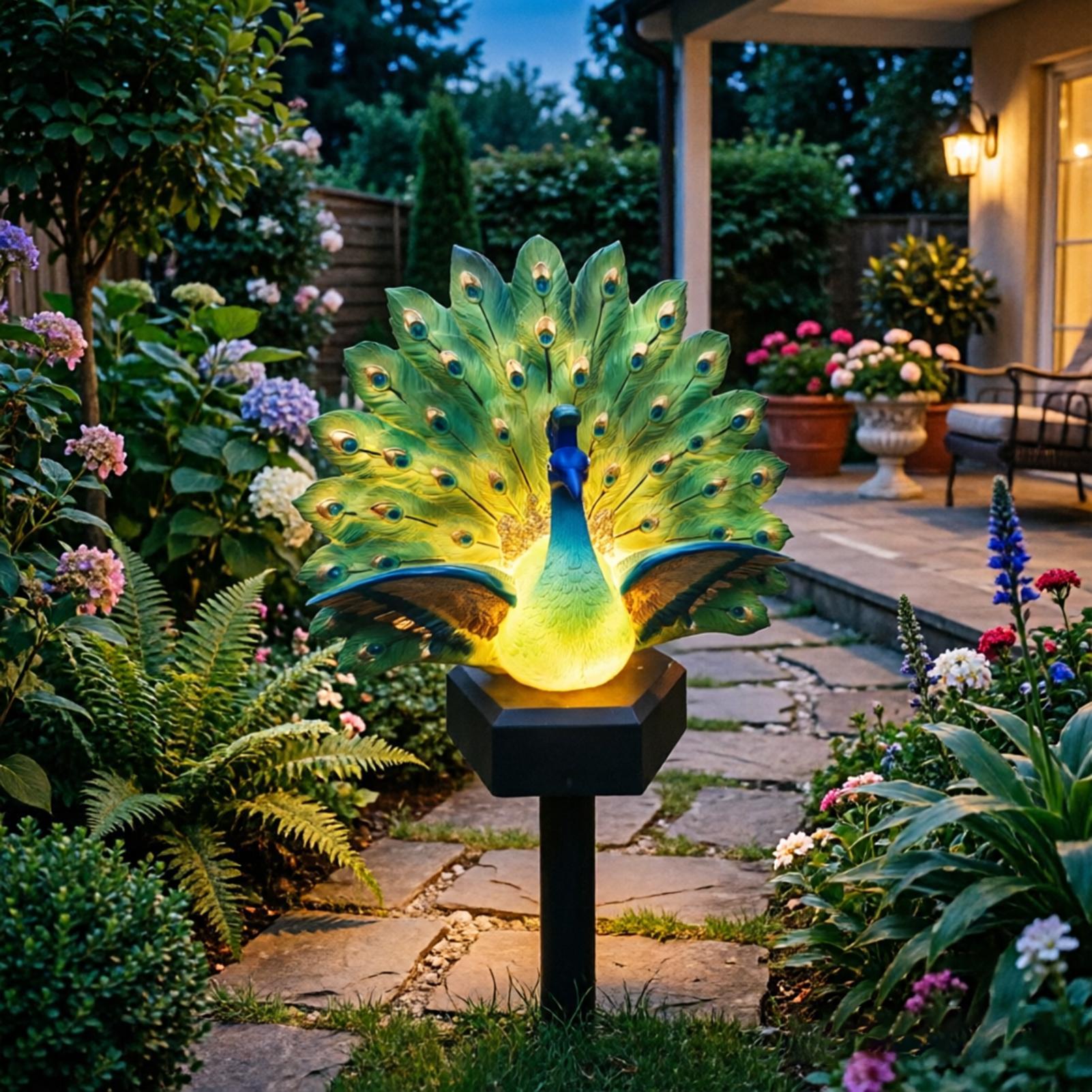 Outdoor Yard Power Stake - Solar Bird Garden Decor Solar Powered