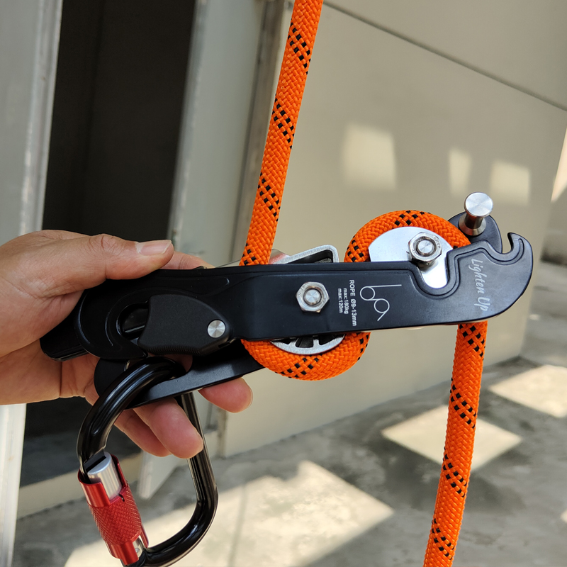 Outdoor Power Grab - 180kg Professional Rock Climbing Descender, Self-Braking