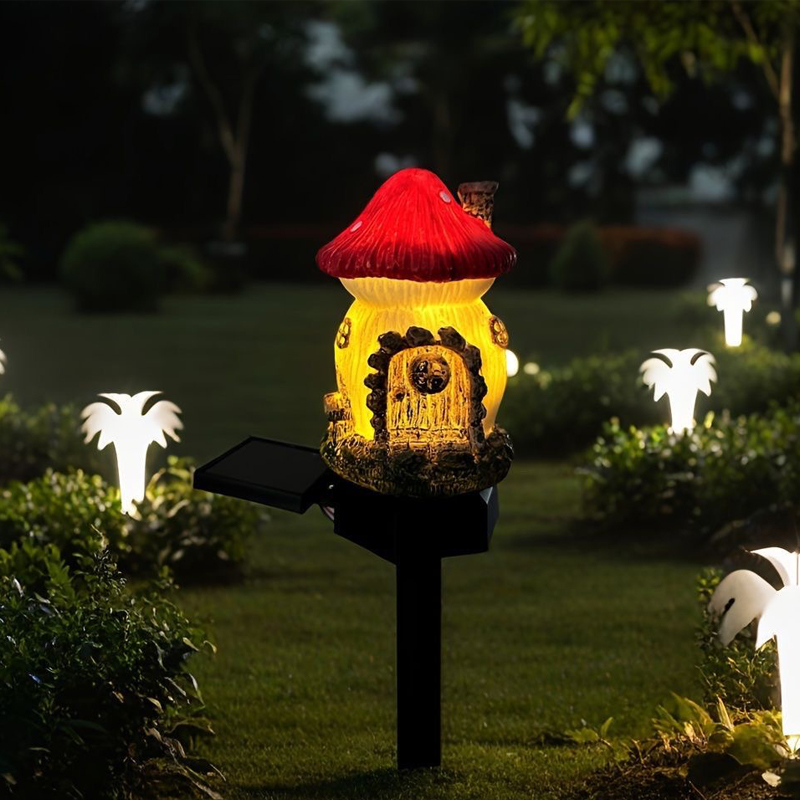 Solar Powered Mushroom Lights  - Outdoor Yard Power Stake review and price