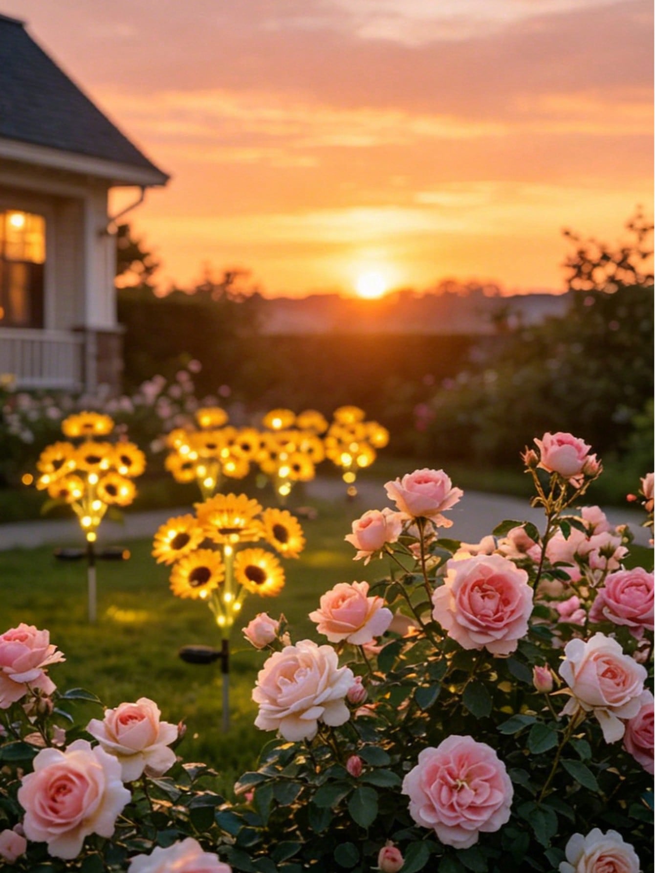 6-head sunflower solar light,  - Outdoor Power Head review and price
