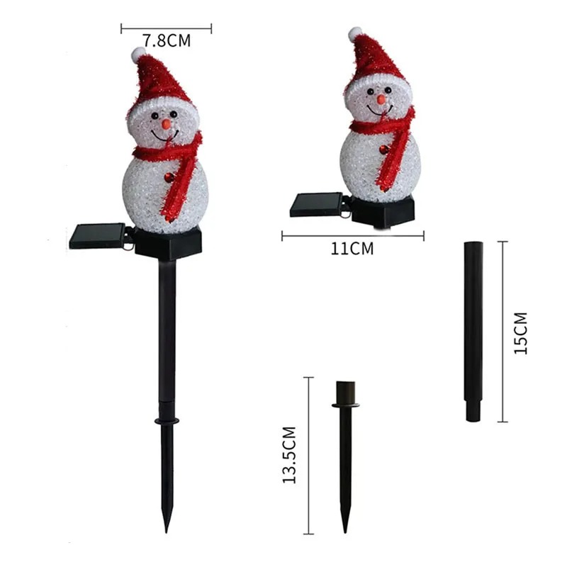 2 LED Snowman Solar Garden Lig - Outdoor Yard Power Stake review and price