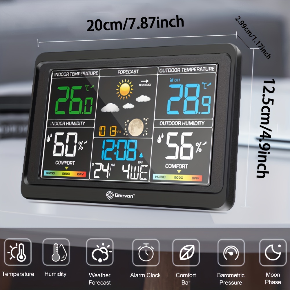 Geevon Digital Weather Station - Outdoor Power Tower review and price