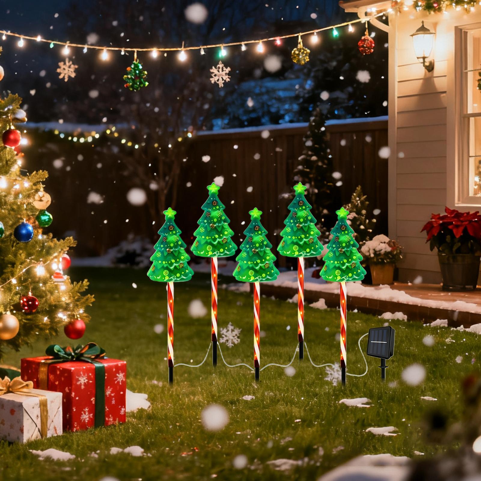 Christmas Tree Driveway Light  - Outdoor Yard Power Stake review and price