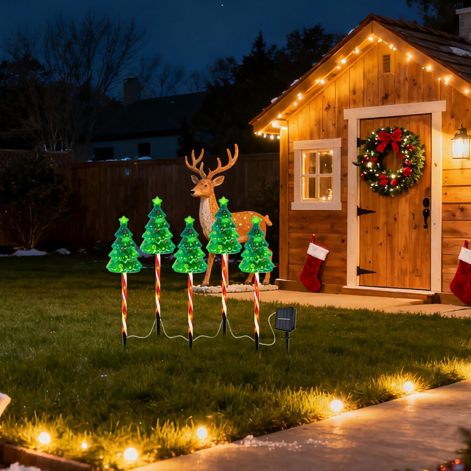 Christmas Tree Driveway Light  - Outdoor Yard Power Stake review and price