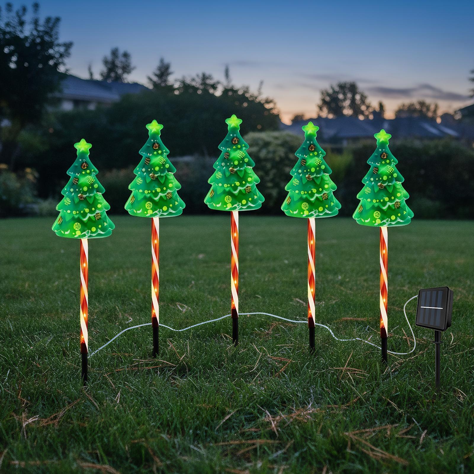 Christmas Tree Driveway Light  - Outdoor Yard Power Stake review and price
