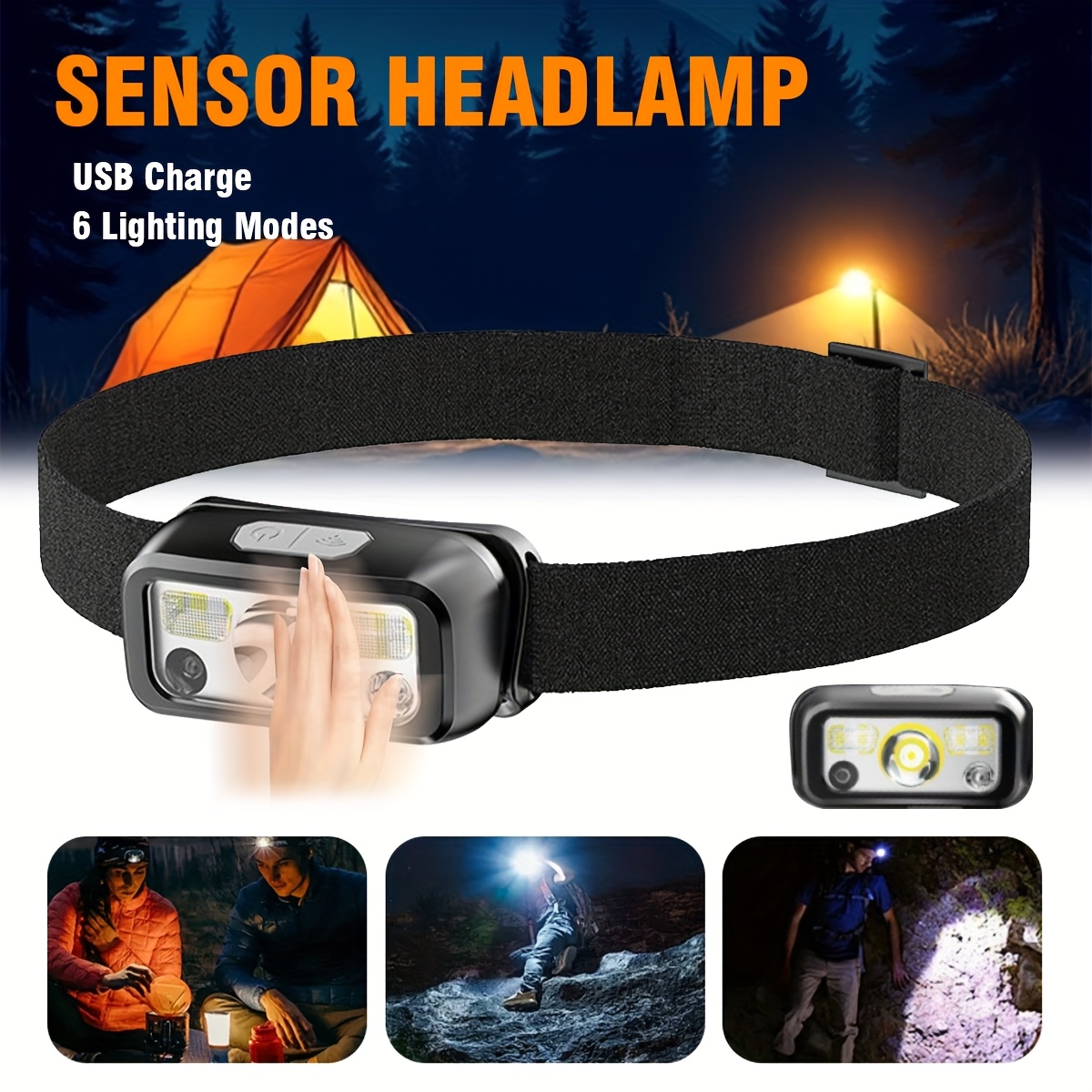 Powerful COB LED Sensor Headla - Outdoor Power Head review and price