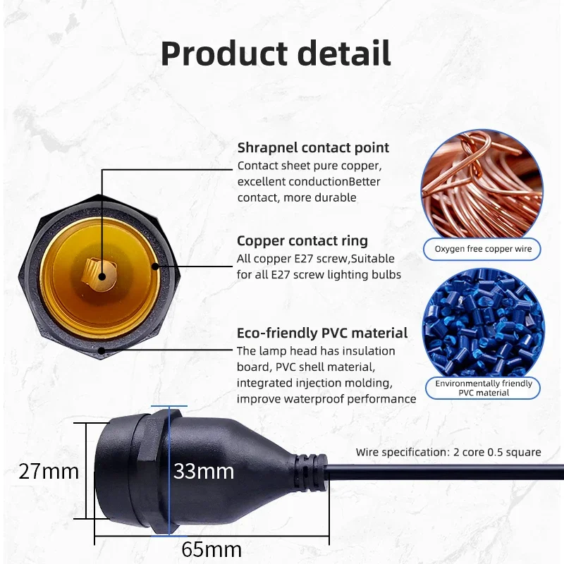 Universal E27 Lamp Head Power  - Outdoor Power Head review and price