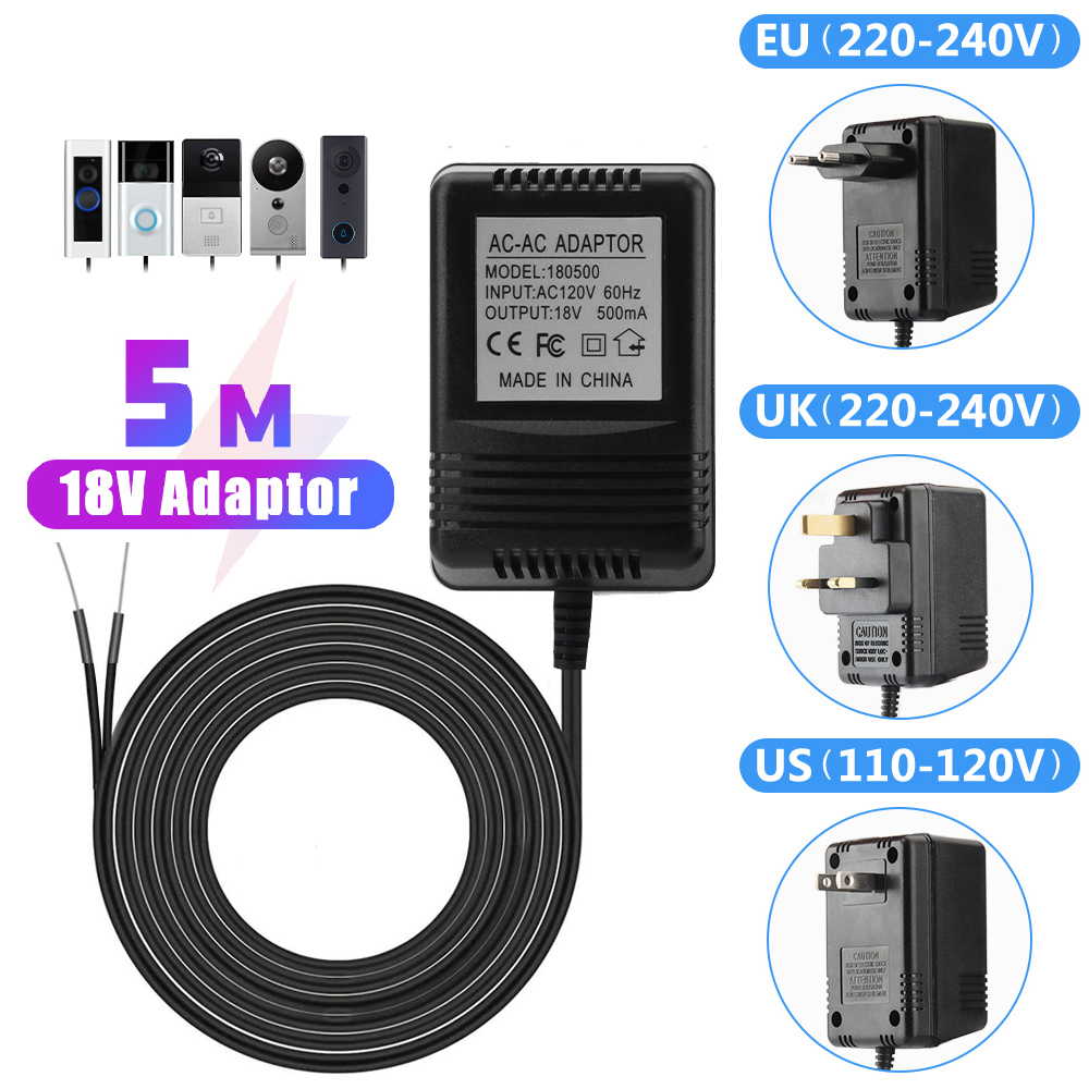US UK EU Plug 18V AC to DC Tra - Outdoor Power Adapter Ring review and price