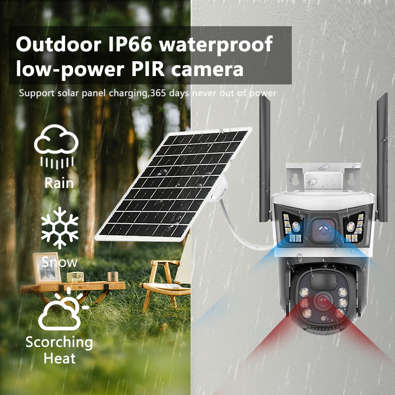 12MP 6K Solar Security Cameras - Outdoor Power Distribution Panel review and price