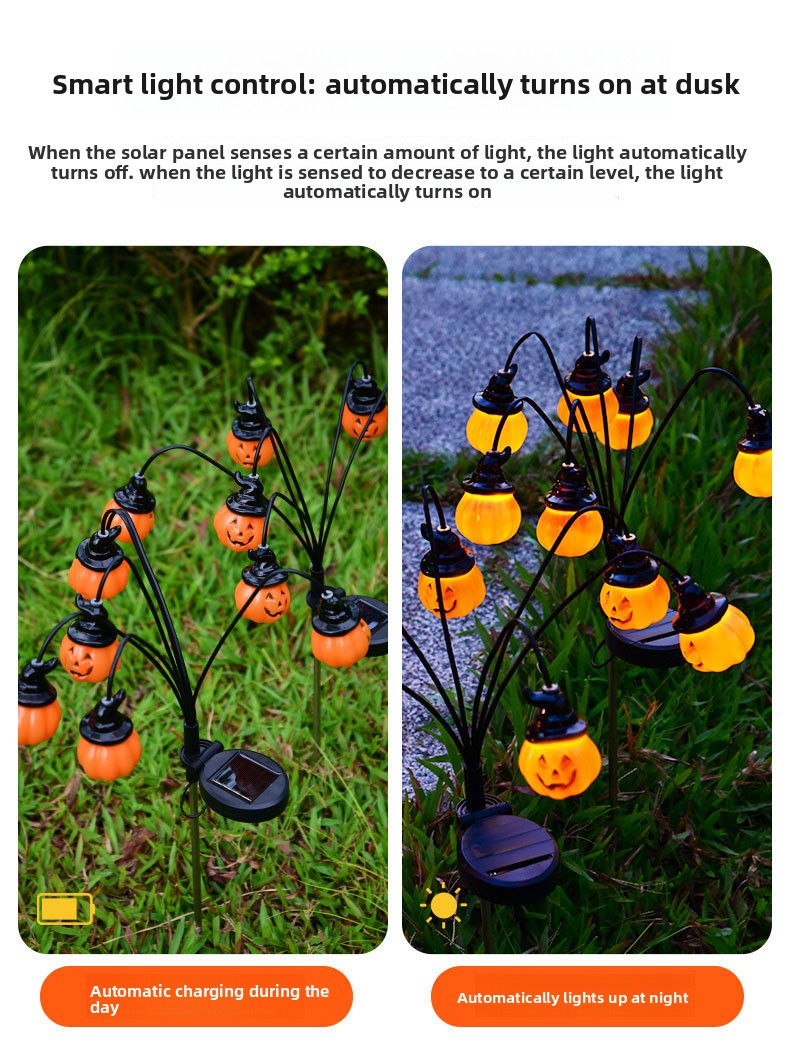 Solar Powered Halloween Pathwa - Outdoor Yard Power Stake review and price