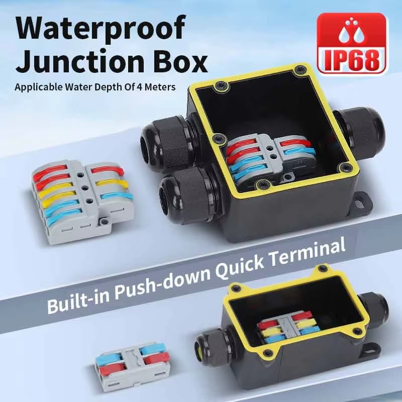 Junction Box Waterproof IP68 2 - Outdoor Power Plug In review and price