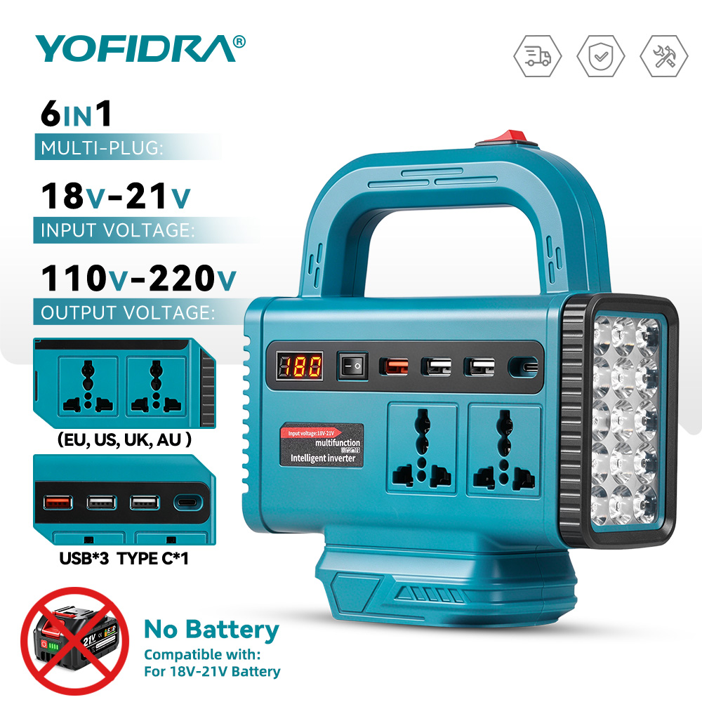 YOFIDRA 220V Portable Power In - Outdoor Power Inverter review and price
