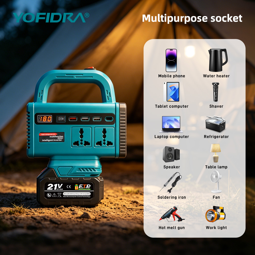 YOFIDRA 220V Portable Power In - Outdoor Power Inverter review and price