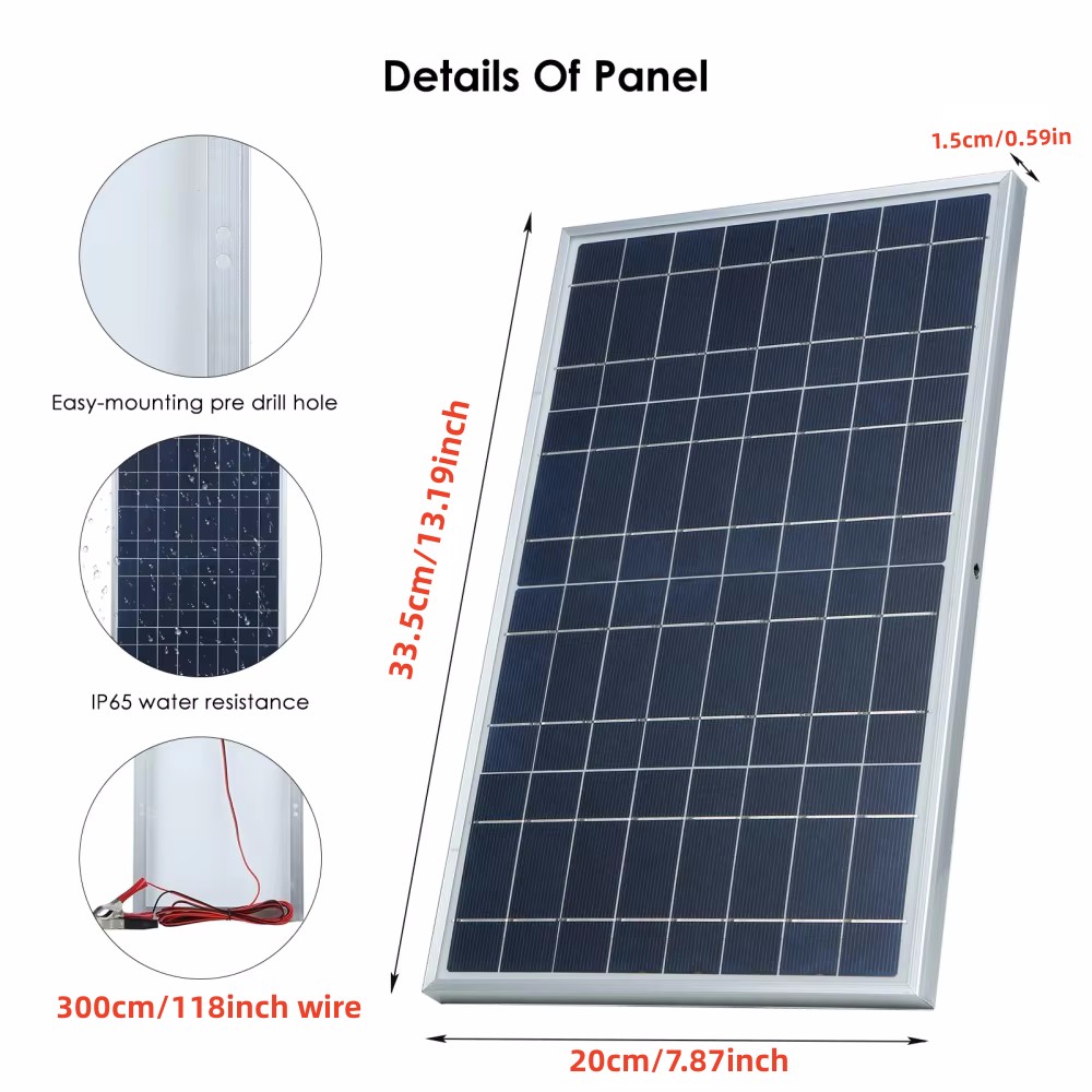 35W Solar Panel Kit Complete 1 - Outdoor Power Distribution Panel review and price