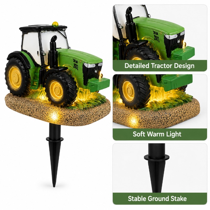 Solar Tractor Garden Stake Lig - Outdoor Yard Power Stake review and price