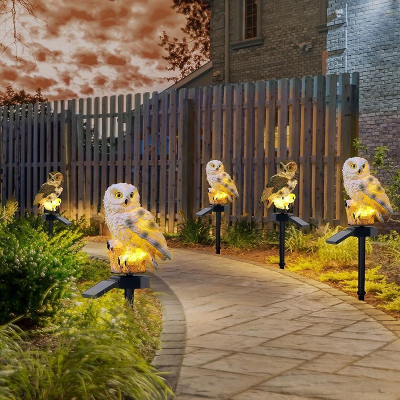 Solar Powered Owl Garden Light - Outdoor Yard Power Stake review and price