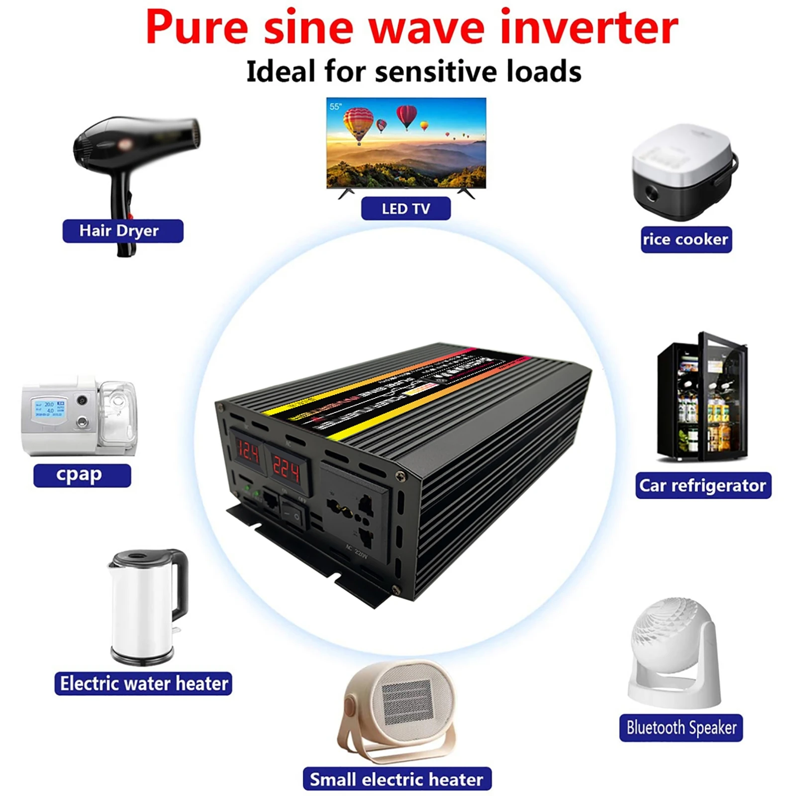 10000/12000W Pure Sine Wave In - Outdoor Power Inverter review and price